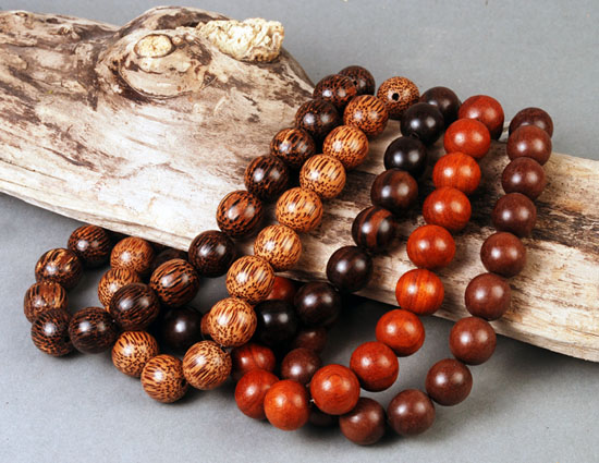 types of wood beads